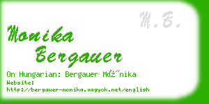 monika bergauer business card